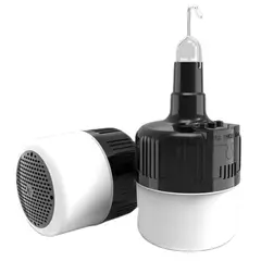 GENERICO - Lámpara Foco Luz Led con Parlante Bluetooth Inalámbrico Recargable