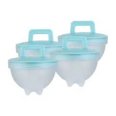 SM - Moldes Hervidor de Huevo de Silicona - 4 Modelos diferentes + brocha