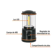 TRUPER - Lampara Led Tipo Farol con Asa LACA-3D