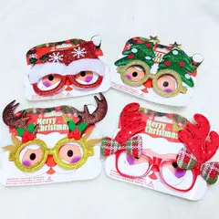 GENERICO - Lentes navideñas pack de 4 und
