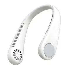 GENERICO - Ventilador de Cuello Recargable 3 Velocidades Color Blanco