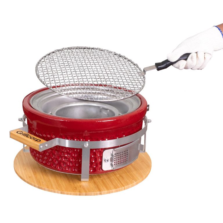 Parrilla cerámica de mesa Hibachi Rojo