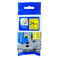 BROTHER - CINTA COMPATIBLE TZ2-S651 LETRA NEGRO SOBRE AMARILLO