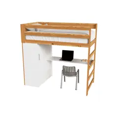 MUEBLES MACRUMO - Camarote de Pino + Escritorio Boreal