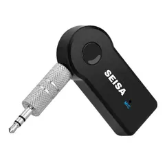 SEISA - Adaptador Receptor Bluetooth de Audio Aux 35mm Hands Free BT350