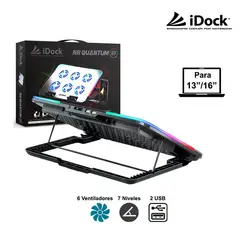 IDOCK - - Cooler N8 Quantum RGB con 7 Niveles y 6 Ventiladores