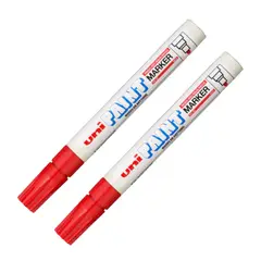 UNI BALL - UNI PX-20 Marcador de pintura permanente Rojo Pack x 2