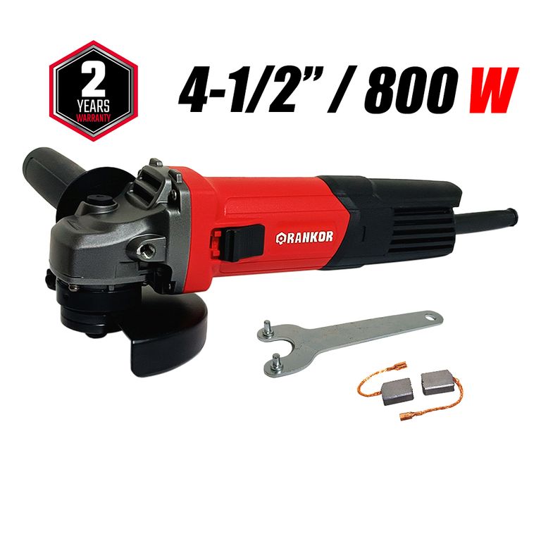 Amoladora Esmeril Angular Industrial 4 1/2" Rankor RAG800401 800W 11000rpm