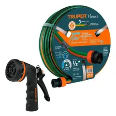 TRUPER - Combo Pistola de Riego y Manguera Reforzada 20m