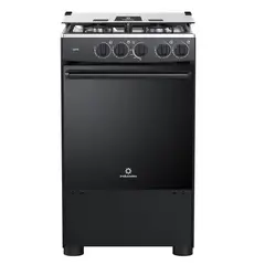 INDURAMA - Cocina Goya Negra de 4 Quemadores, Horno de 55L