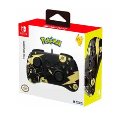 NINTENDO - Mando Horipad Mini Pikachu Black and Gold Switch