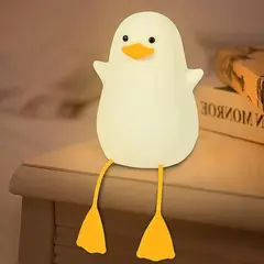 GENERICO - Lámpara Patito Kawai Squishy LED RGB
