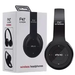 GENERICO - Audífonos bluetooth negro P47 Compatible celular laptop pc