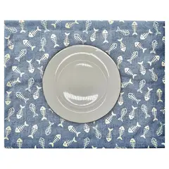 CASIOPIA - Set 4 individuales antimanchas ASIA AZUL