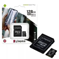 KINGSTON - Memoria Micro SD Canvas Select Plus SD 128GB clase 10