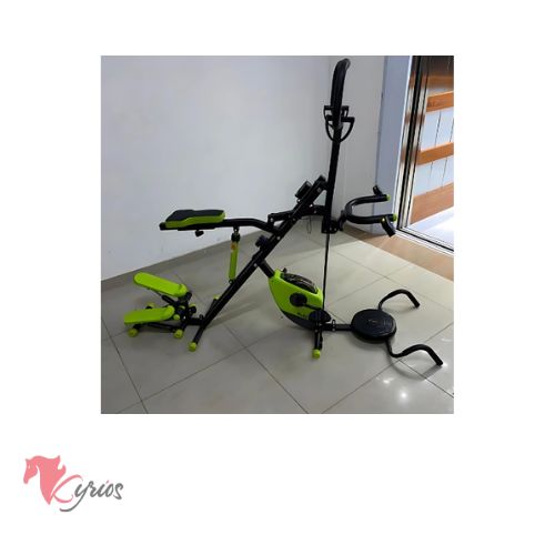 Maquina Multifuncional Abdominal 6 En 1 + 2 ligas
