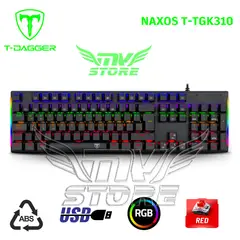T-DAGGER - Teclado Mecanico Naxos Rainbow T-TGK310 Español Red Switch