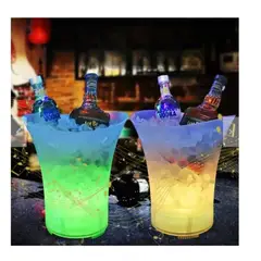 GENERICO - Cubeta Hielera con Luz Led RGB Bluetooth