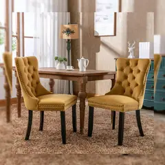 DMUEBLES - DM Comedor 2 sillas Italy - Mostaza