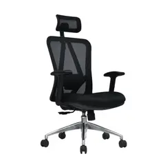 OFIDEAS - Silla de Oficina Ergonómica Levi Presidente Negro Alta