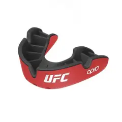 OPRO - Protector Bucal UFC Silver Rojo Adulto