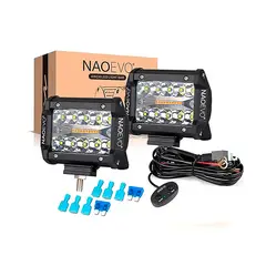 NAOEVO - Barra Led 4” 6000LM Reflector Dual