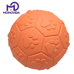 MOMOVIDA - Pelota de Goma pequeña con Sonido DT-15 Naranja