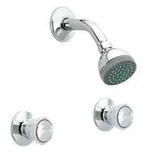 TREBOL - GRIFERÍA TREBOL ECO MEZCLADORA DE 8” PARA DUCHA CROMO