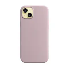 GENERICO - Case con logo para Iphone 15 de silicona color aceituna