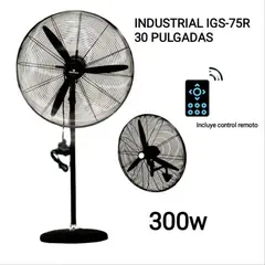 RBC - VENTILADOR INDUSTRIAL 30 PULGADAS 300W CON CONTROL MARCA IGS-75R