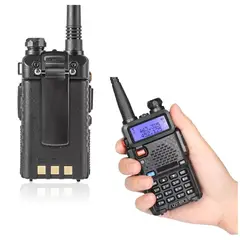 SEISA - Transmisor UHF Walkie Talkie portatil UV-5R Inalambrico con Pantalla