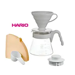 HARIO - Kit Gris V60 Dripper 1-4 Tazas -