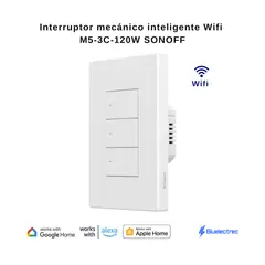 SONOFF - Interruptor de luz mecánico inteligente Wifi - M5-3C-120W SONOFF
