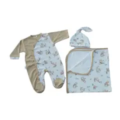 GENERICO - AJUAR BABYLI ARDILLA UNISEX 3 PIEZAS 0-3M
