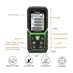 HUEPAR - Medidor de distancia Láser Huepar LM120A 120m LCD Recargable