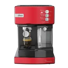 OSTER - Cafetera automática PrimaLatte 15 bares BVSTEM6603R Rojo