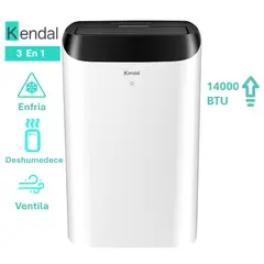 KENDAL - Aire Acondicionado Portátil KAPP 14.000 BTU, WiFi, 3 en 1