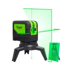 HUEPAR - NIVEL LASER 9211G DE 2 LINEAS CON PLOMADA LUZ VERDE