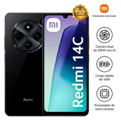 XIAOMI - Redmi 14C Negro 4GB+256GB 50mpx- Negro