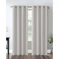 CASATEX - Set de Cortinas JACQUARD Blackout Alto Relieve Brillo 140x220cm x 2