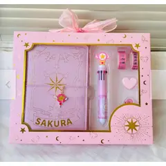 GENERICO - CUADERNO SAKURA EN CAJA CON ACCESORIOS