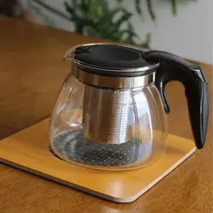 GENERICO - Tetera Transparente con Infusor Extraíble 900 ML