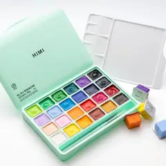 GENERICO - Miya Himi Gouache JellyCup Nueva Visión 24 colores+3pinceles