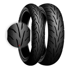DUNLOP - PAR DE LLANTAS GT601F 10080-17 GT601 12080-17 R15