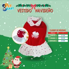 GENERICO - Vestido Navideño para Mascotas Talla 1