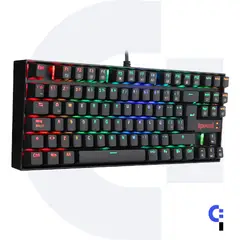 REDRAGON - TECLADO MECANICO KUMARA BLACK K552RGB BLUE SWITCH ESP USB