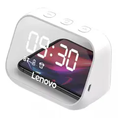 LENOVO - Reloj Despertador Multifuncional TS13 con Bluetooth Blanco