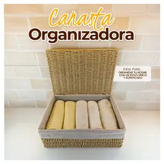 STONE - Cesta Rectangular Aesthetic - Deco