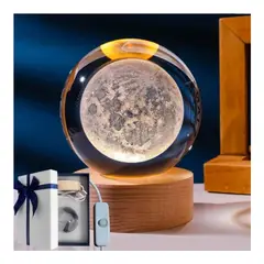 GENERICO - Lampara Luna 3D Grande Esfera de 10 cm