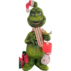 GENERICO - Adorno Navideño Navidad Grinch Cerámica y led - Present